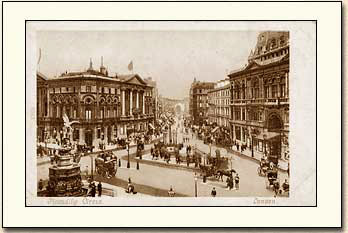 Piccadilly Circus black and white photographs