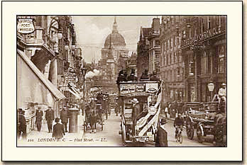 St.Paul's Cathedral from Fleet Street photograph