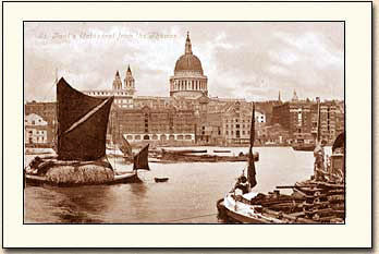 St.Paul's Cathedral from the Thames photos
