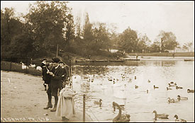Regents Park lake c1910