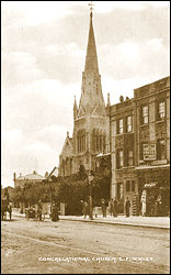 Junction of High Road and East End Road, East Finchley